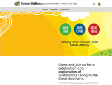 Tablet Screenshot of expo.greenskills.org.au